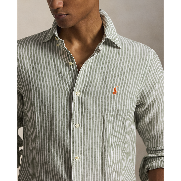PRL Custom Fit Striped Linen Shirt/Košulja 710B15594001