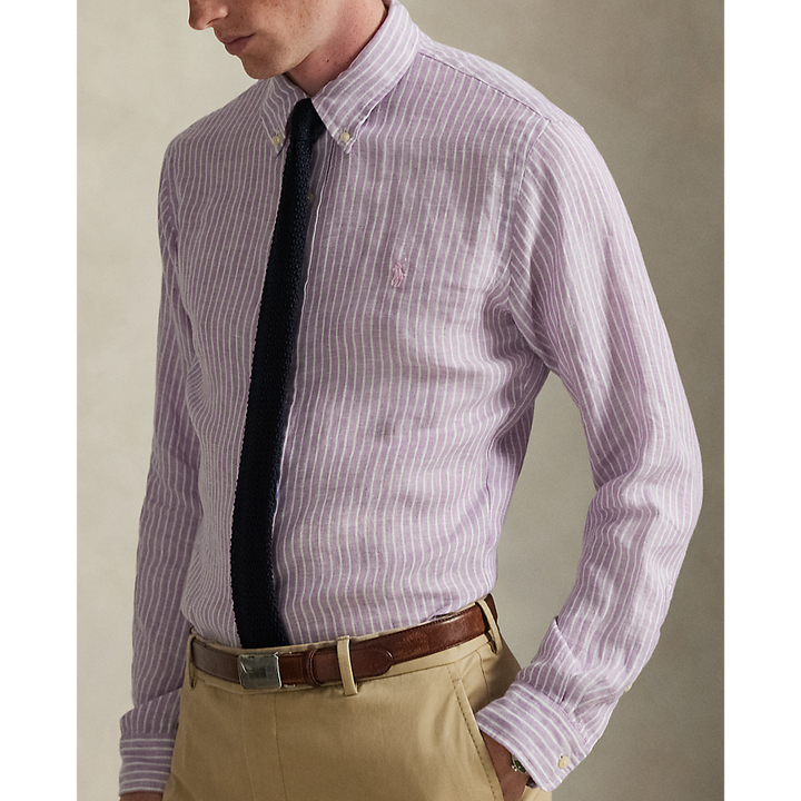 PRL Custom Fit Striped Linen Shirt/Košulja 710B15594003