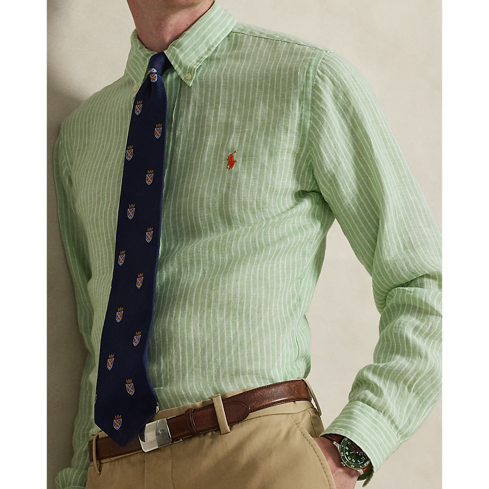 PRL Custom Fit Striped Linen Shirt/Košulja 710B15594007