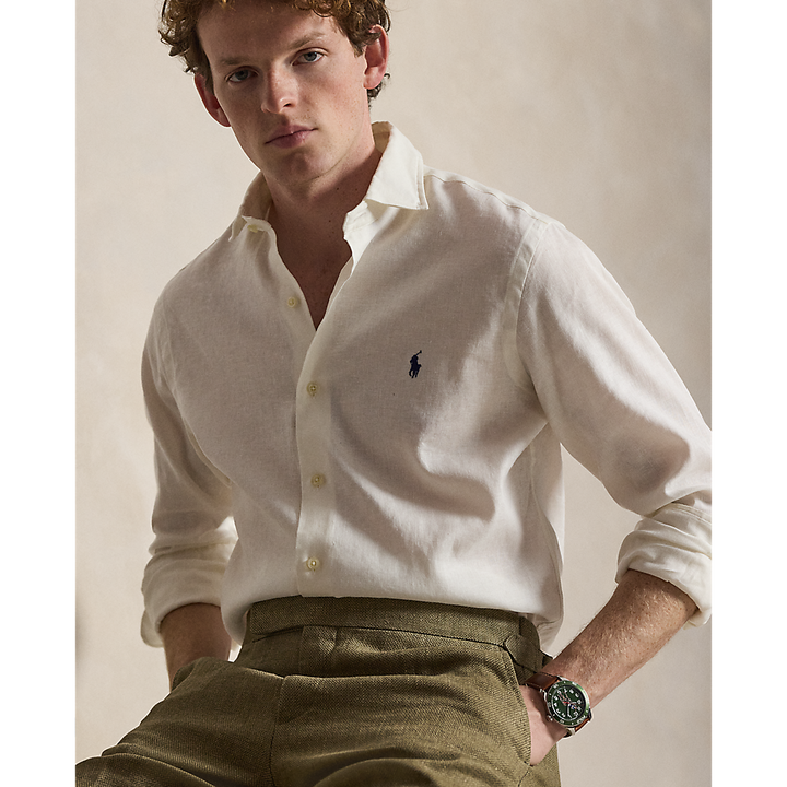 PRL Custom Fit Linen-Blend Shirt/Košulja 710B15596002