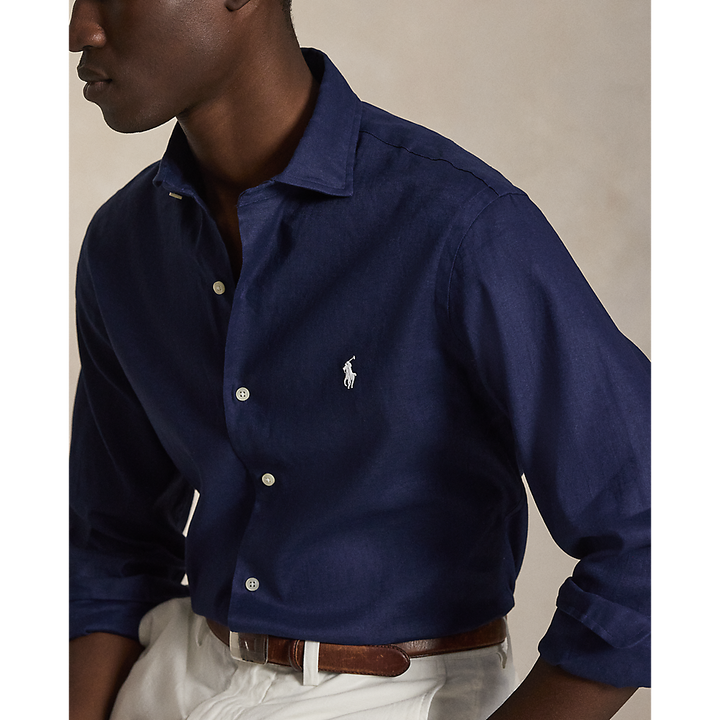 PRL Custom Fit Linen-Blend Shirt/Košulja 710B15596003