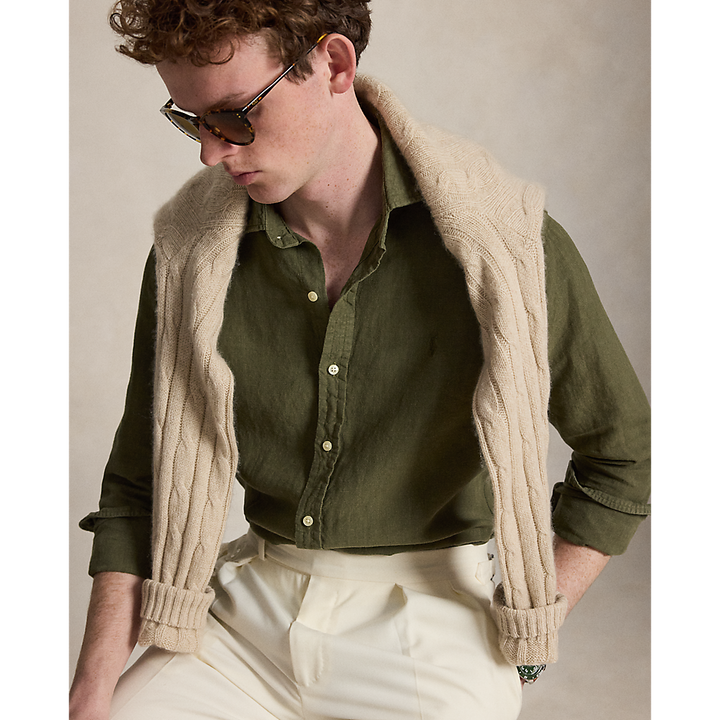 PRL Custom Fit Slub Linen Shirt/ Košulja 710B15650004