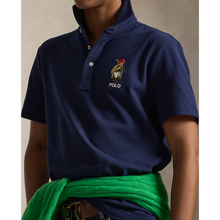 PRL Custom Slim Fit Polo Bear Mesh Polo/Polo majica 710B16616001