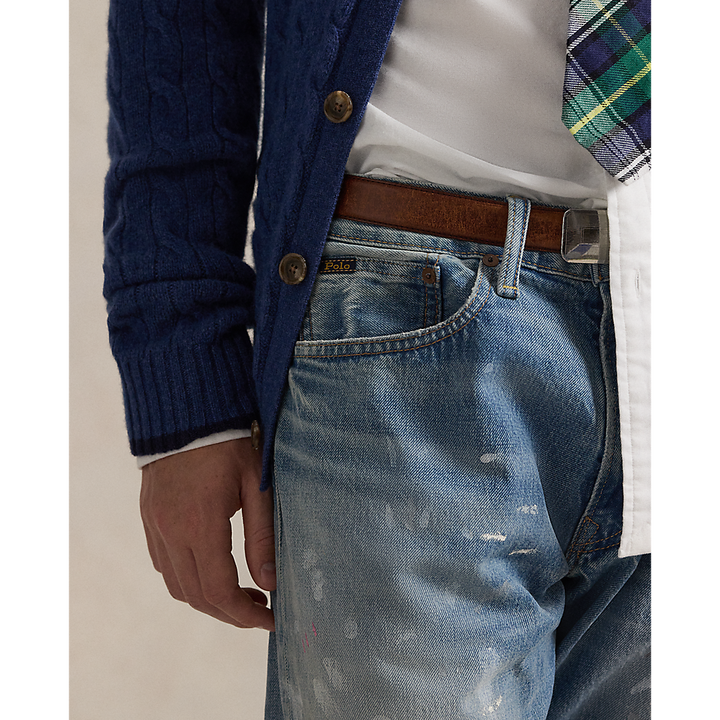 PRL Hampton Straight Hand-Painted Jeans/Traperice 710P02946001