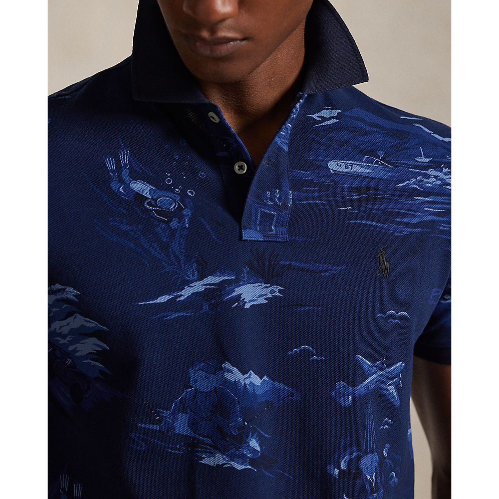 PRL Custom Slim Fit Polo Bear Mesh Polo/Polo majica 710P04012001