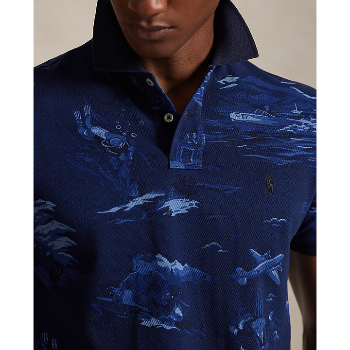 PRL Custom Slim Fit Polo Bear Mesh Polo/Polo majica 710P04012001