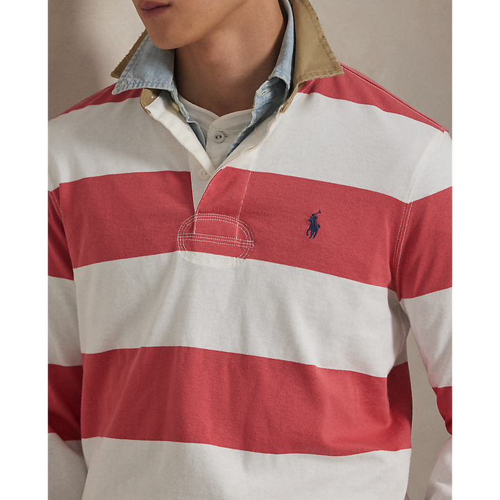 PRL Classic Fit Khaki-Collar Rugby Shirt/Polo majica 710P05317005