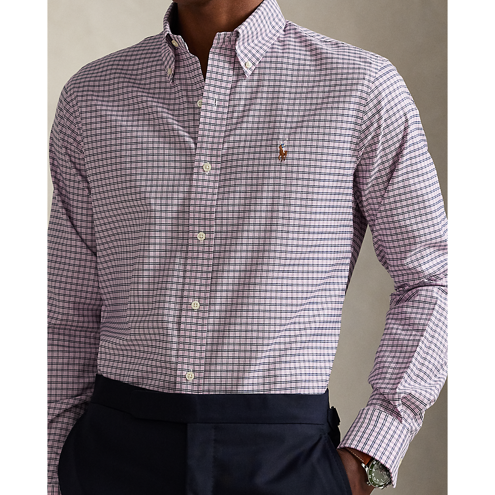 PRL  Custom Fit Gingham Pinpoint Oxford Shirt/ Košulja 712969014005