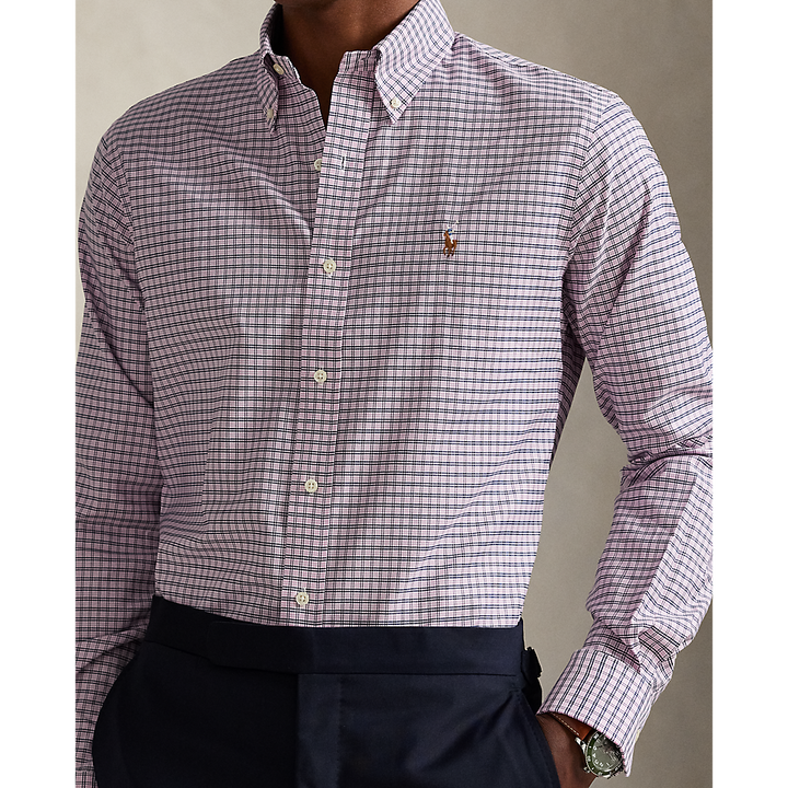 PRL  Custom Fit Gingham Pinpoint Oxford Shirt/ Košulja 712969014005