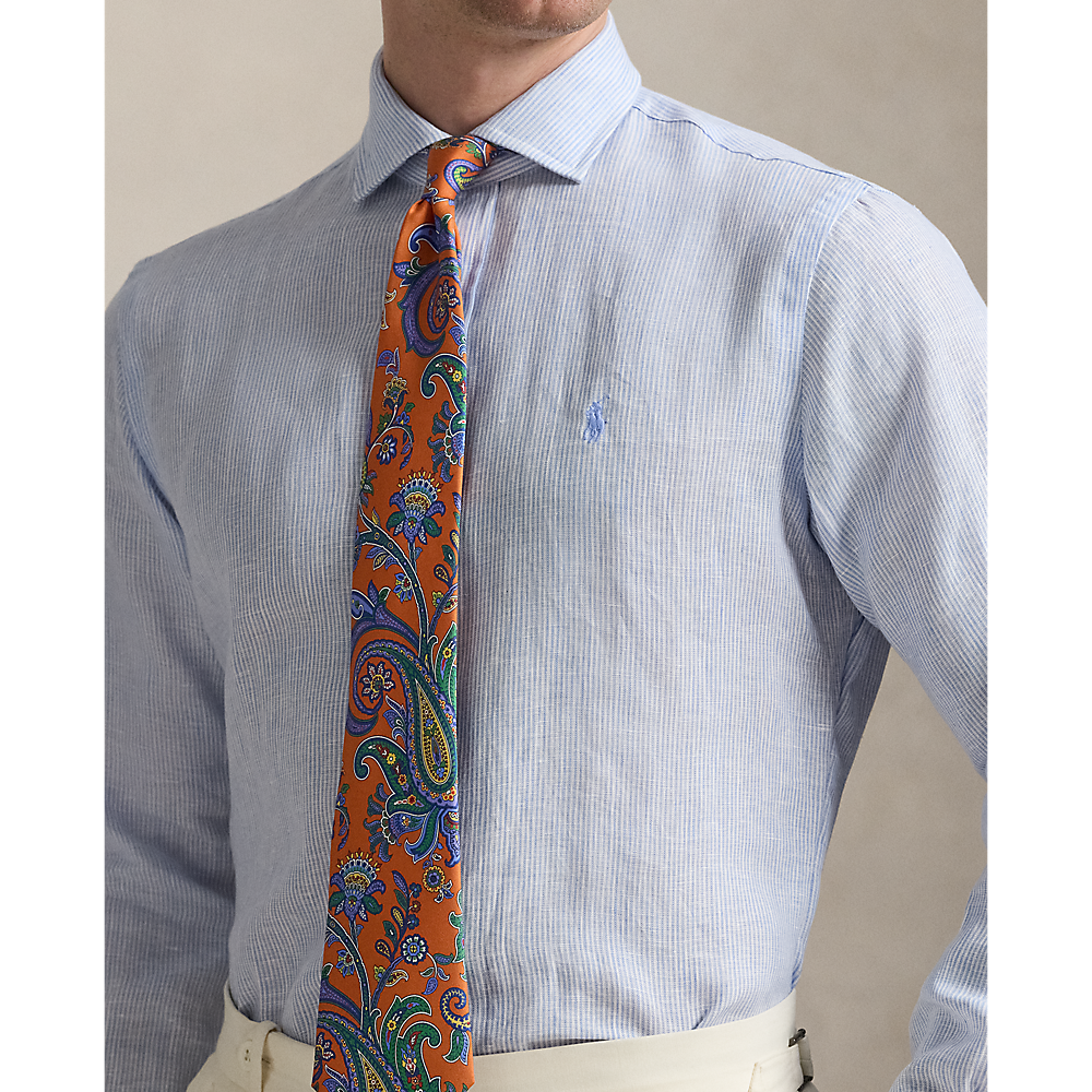 PRL Custom Fit Striped Linen Shirt/Košulja 712969016001