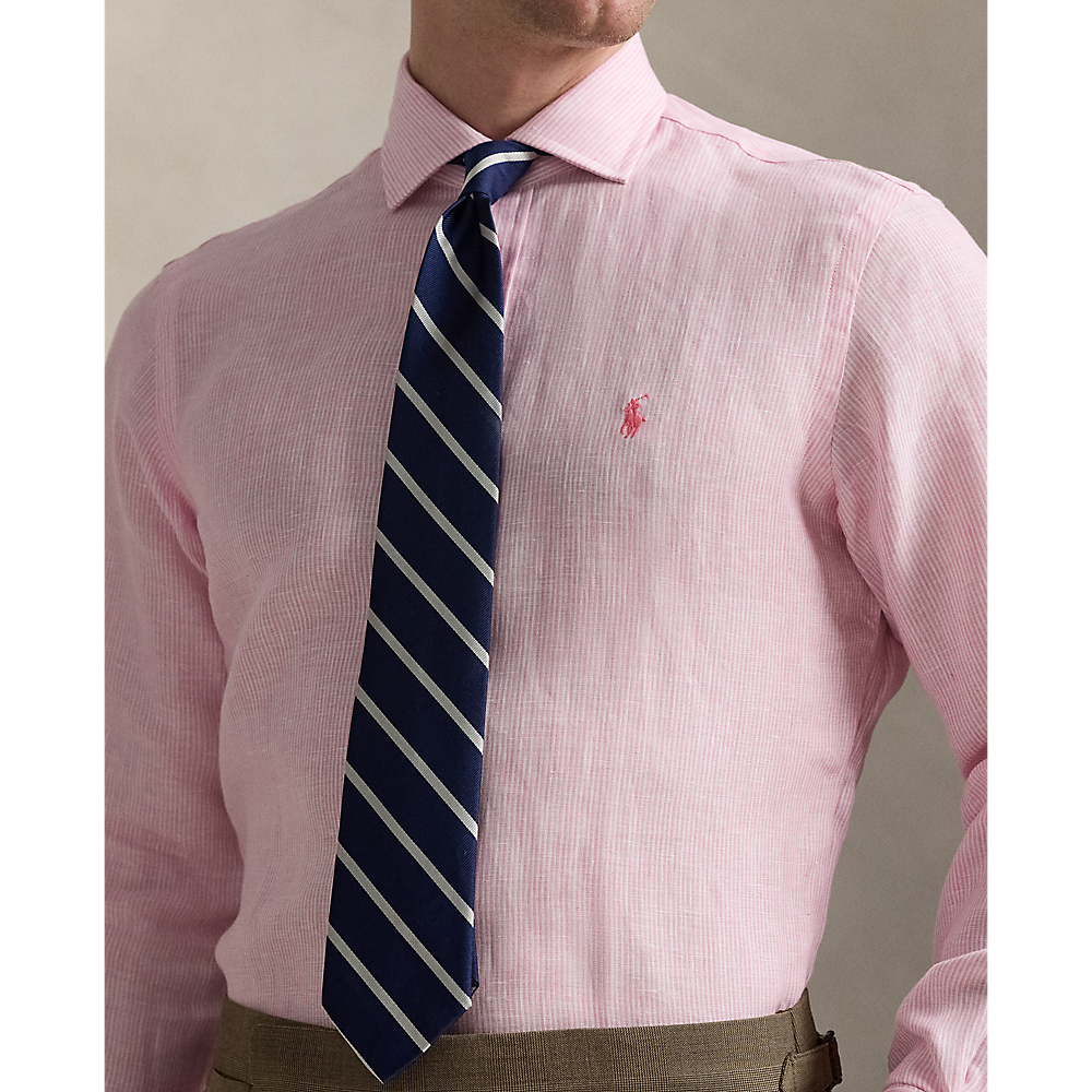 PRL Custom Fit Striped Linen Shirt/Košulja 712969016002