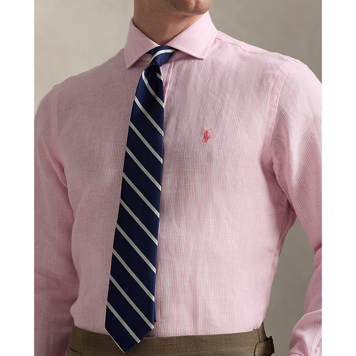 PRL Custom Fit Striped Linen Shirt/Košulja 712969016002