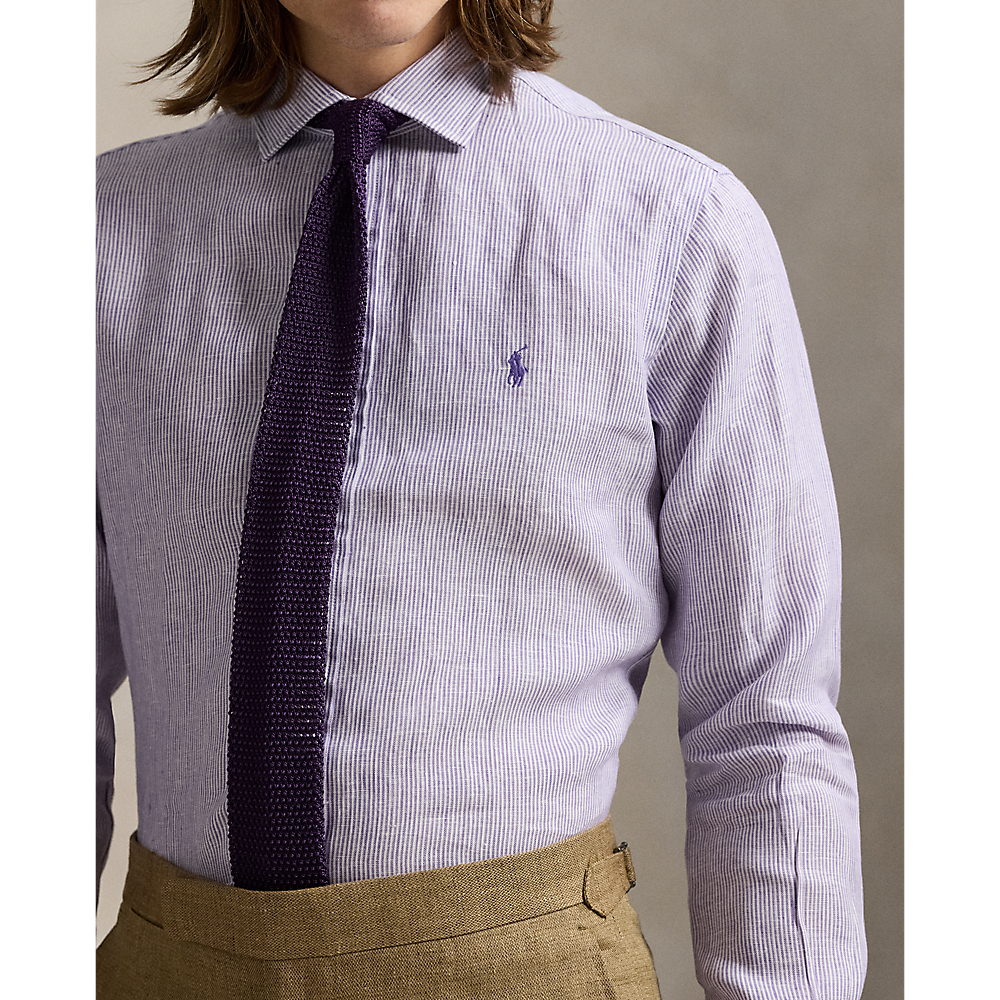 PRL Custom Fit Striped Linen Shirt/Košulja 712969016003
