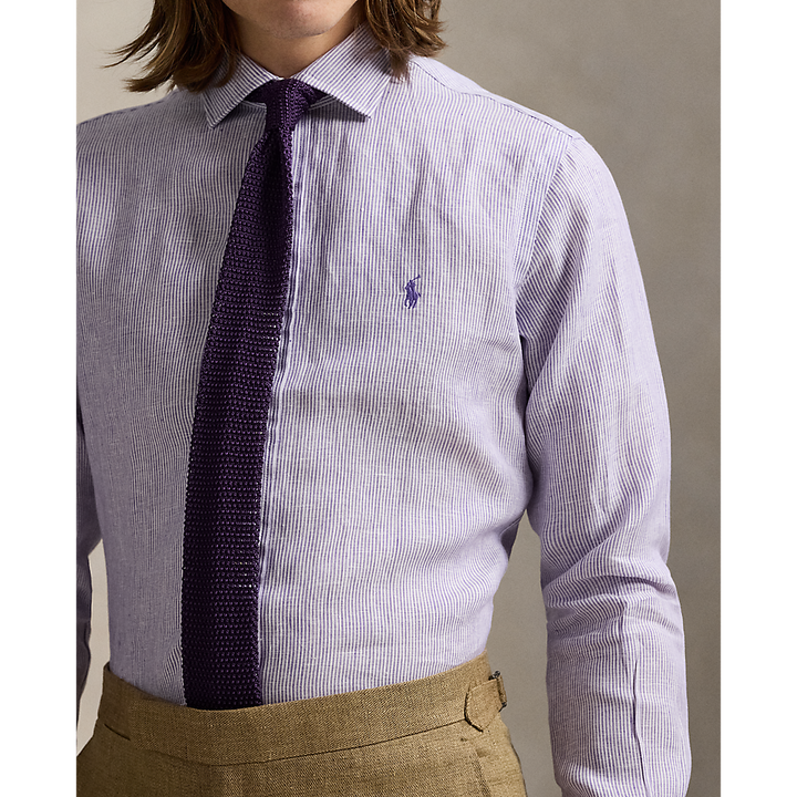PRL Custom Fit Striped Linen Shirt/Košulja 712969016003