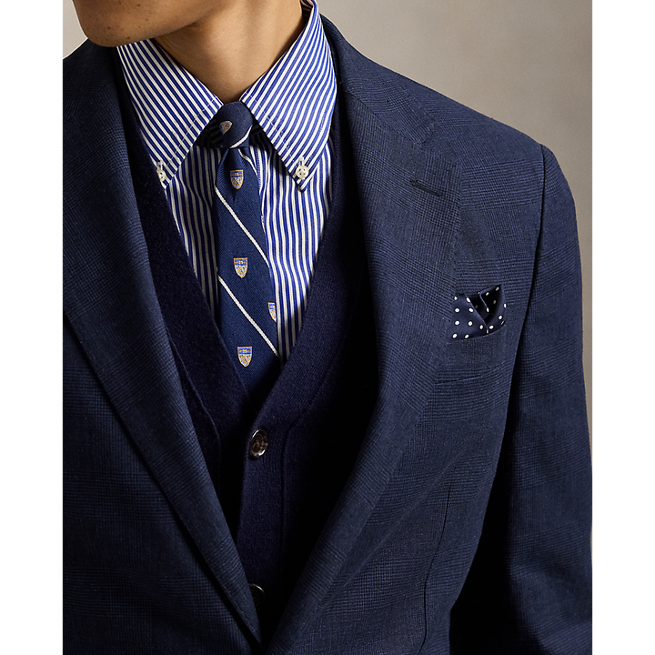 PRL Polo Modern Plaid Linen-Blend Jacket/Sako 715966379001