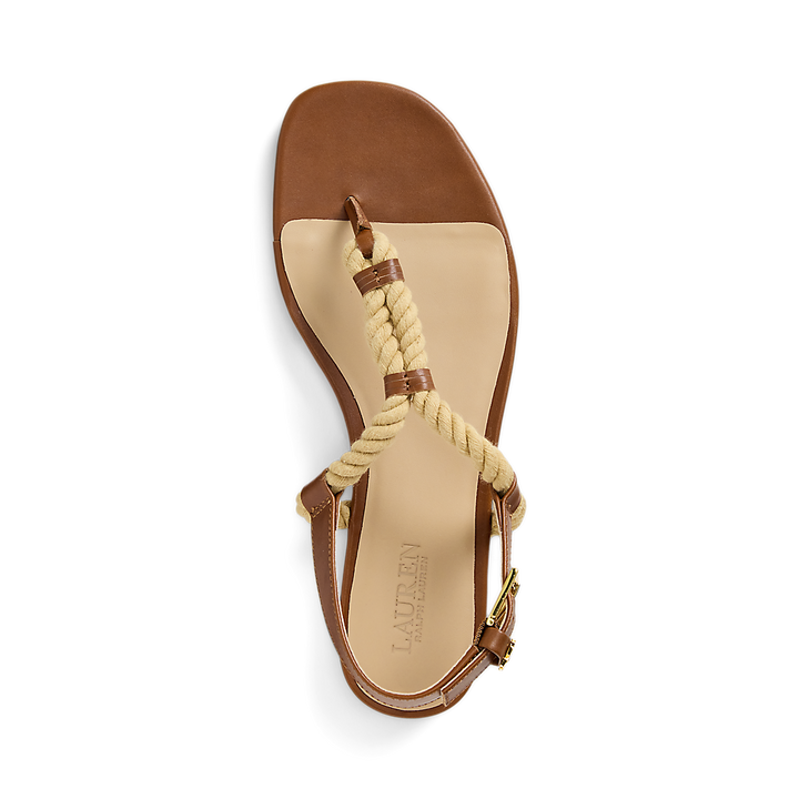 LRL Everley Calfskin &amp; Rope Sandal/Sandale 802959152001