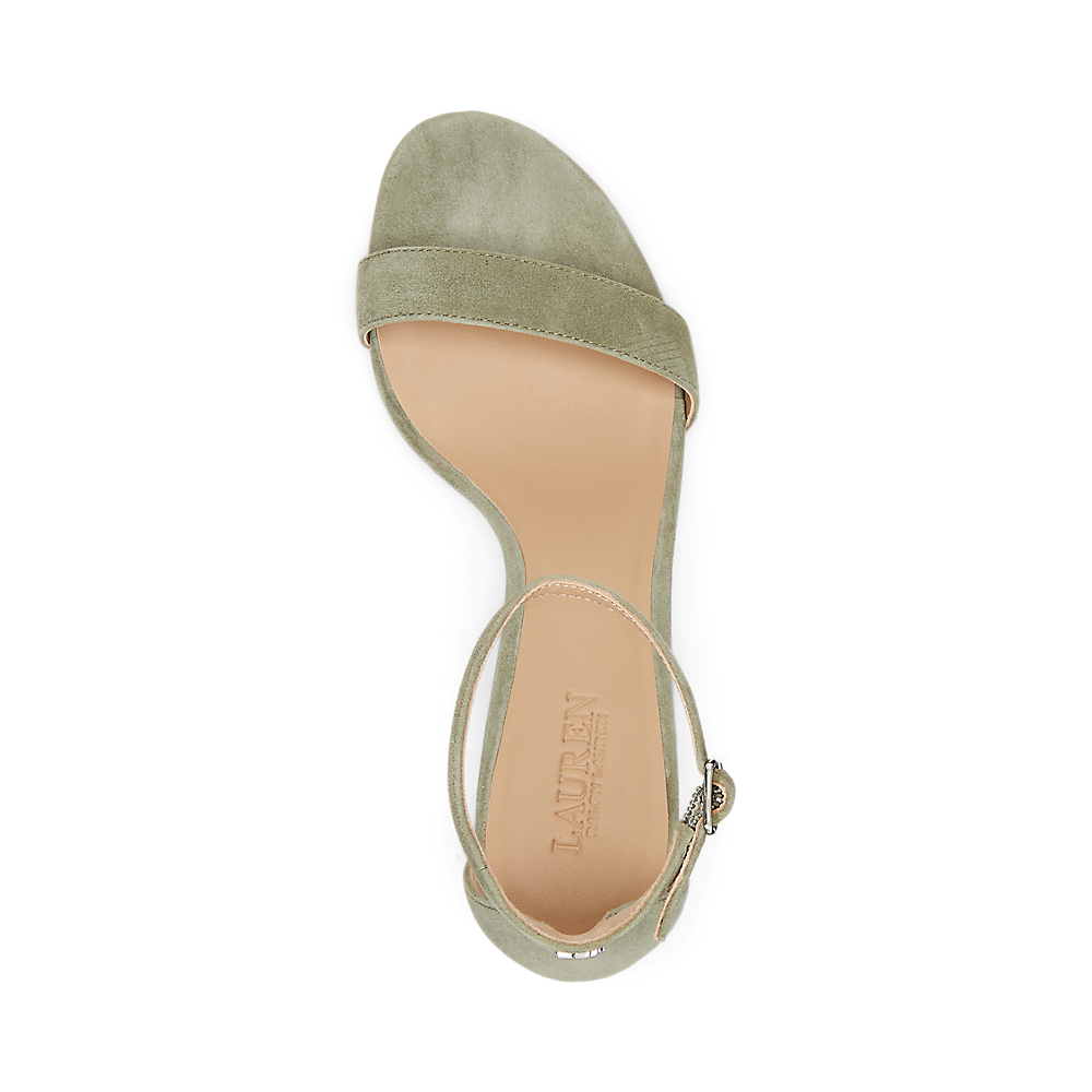 LRL Allie Mid-Heel Suede Sandal/Sandale 802959175007