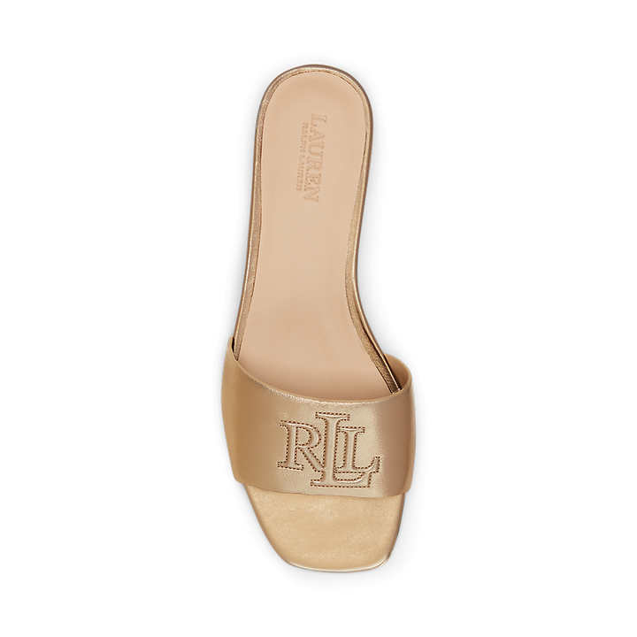 LRL Everley Metallic Leather Slide Sandal/Sandrale 802970531001