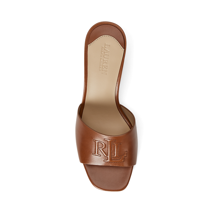 LRL Everley Block-Heel Calfskin Sandal/Sandale 802974364002