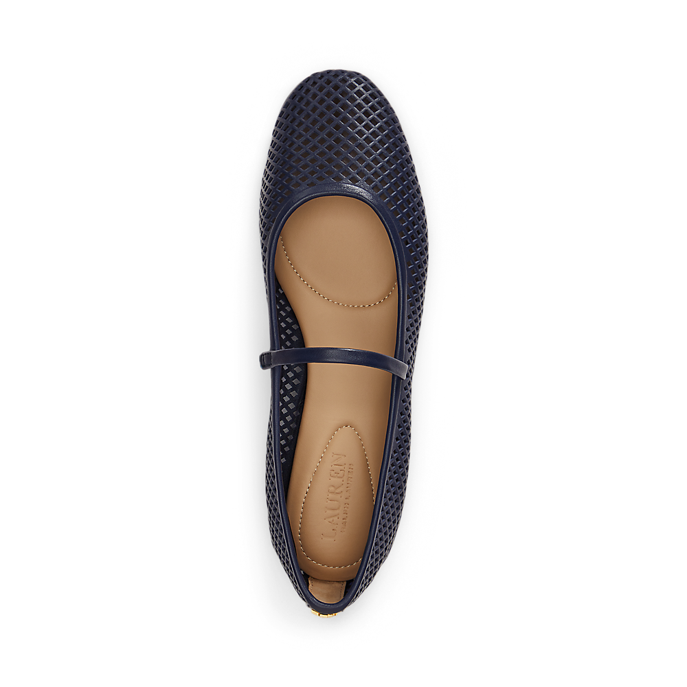 LRL Jayna Perforated Leather Mary Jane Flat/Loaferice 802P04176002