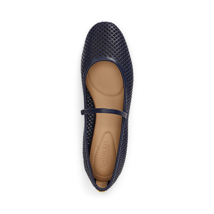 LRL Jayna Perforated Leather Mary Jane Flat/Loaferice 802P04176002