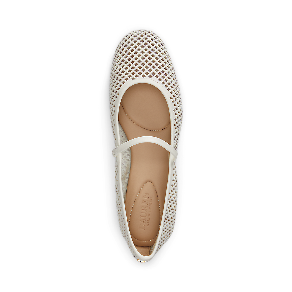 LRL Jayna Perforated Leather Mary Jane Flat/Balerinke 802P04176004
