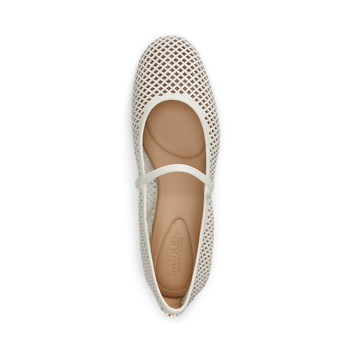 LRL Jayna Perforated Leather Mary Jane Flat/Balerinke 802P04176004