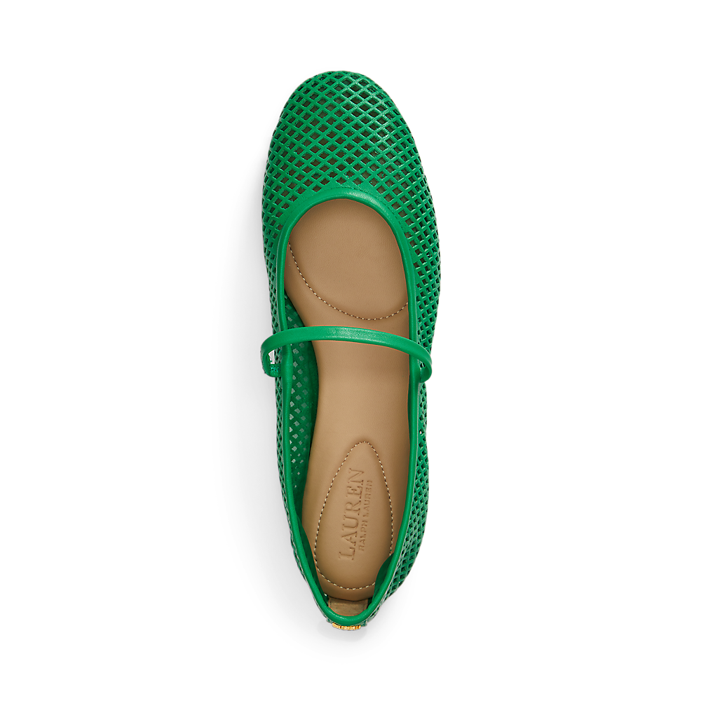 LRL Jayna Perforated Leather Mary Jane Flat/Balerinke 802P04176005