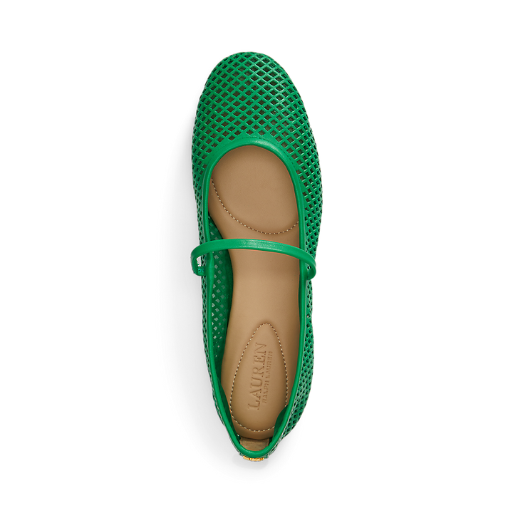 LRL Jayna Perforated Leather Mary Jane Flat/Balerinke 802P04176005