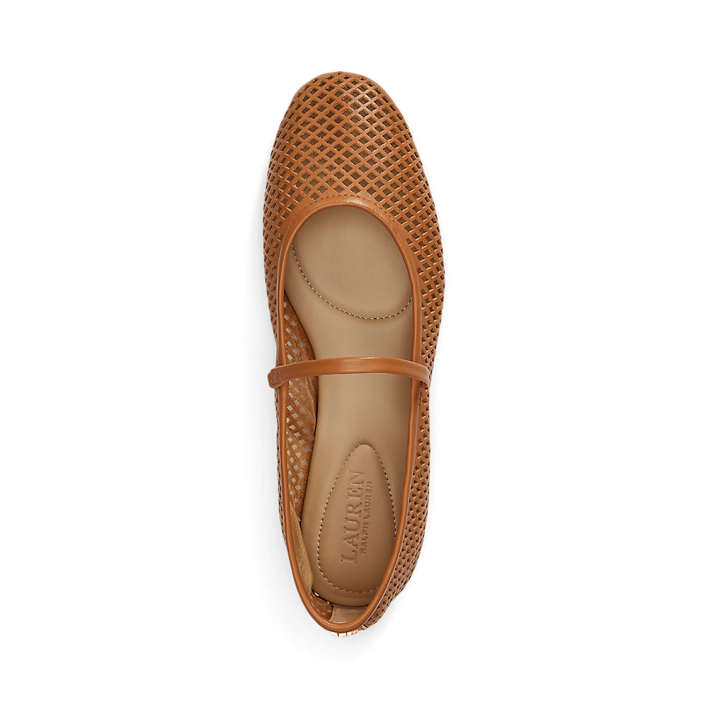 LRL Jayna Perforated Leather Mary Jane Flat/Balerinke 802P04176006
