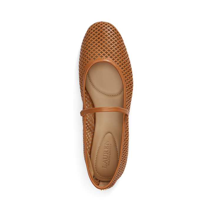 LRL Jayna Perforated Leather Mary Jane Flat/Balerinke 802P04176006