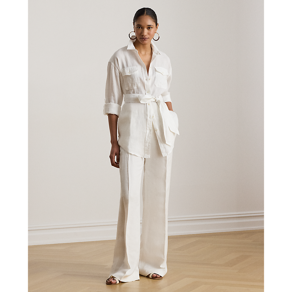 LRL Relaxed Fit Belted Linen Shirt/Košulja 200786629001