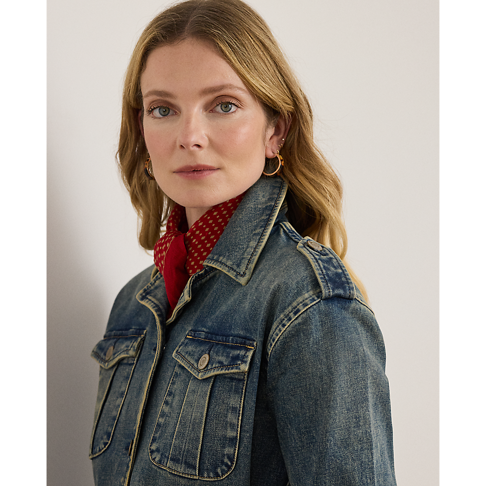 LRL Belted Denim Field Jacket/Jakna 200978818001