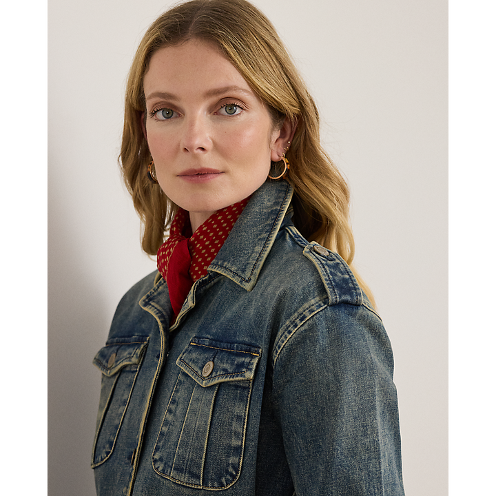 LRL Belted Denim Field Jacket/Jakna 200978818001