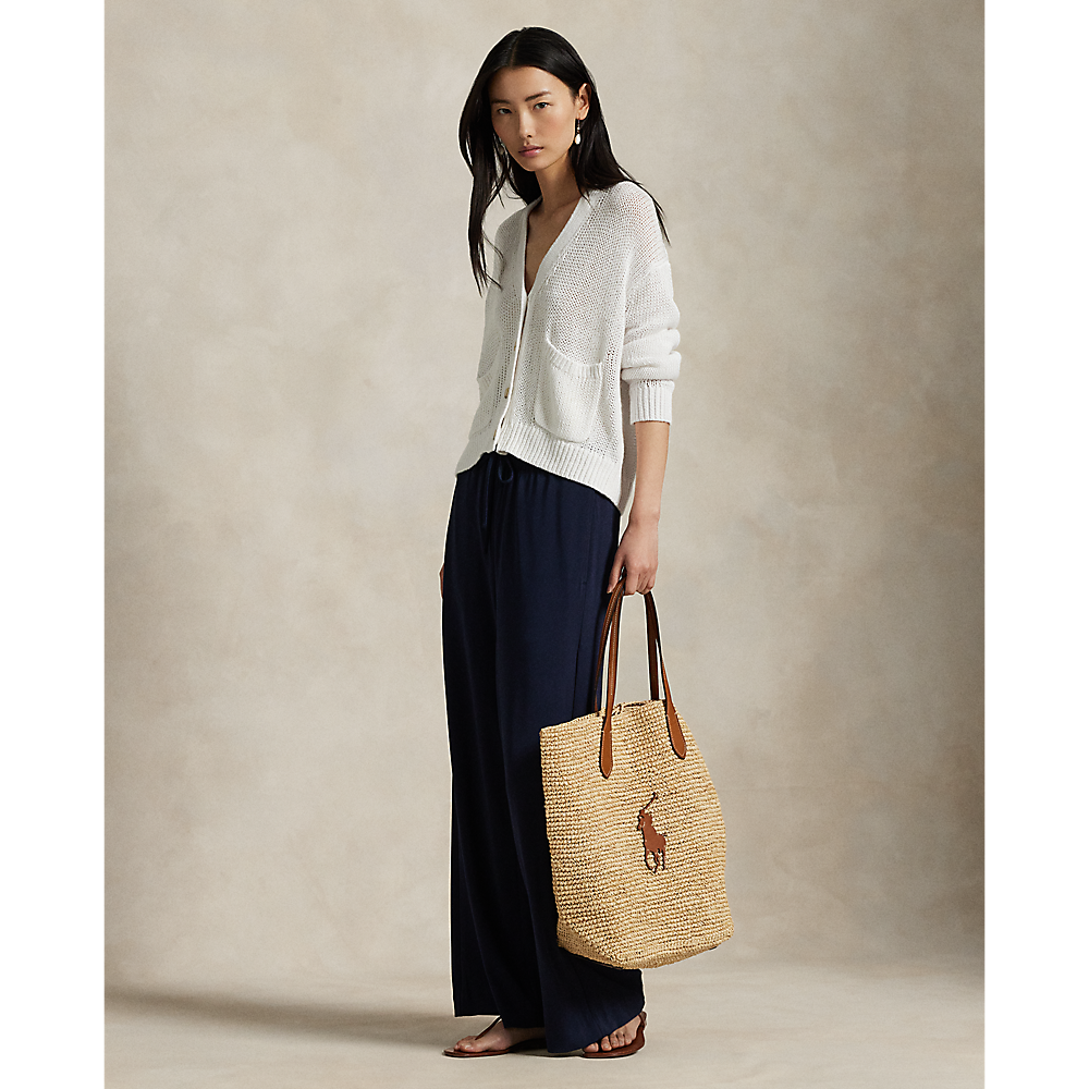 PRL Linen-Blend V-Neck Cardigan/Pulover 211906074003