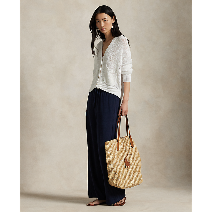PRL Linen-Blend V-Neck Cardigan/Pulover 211906074003