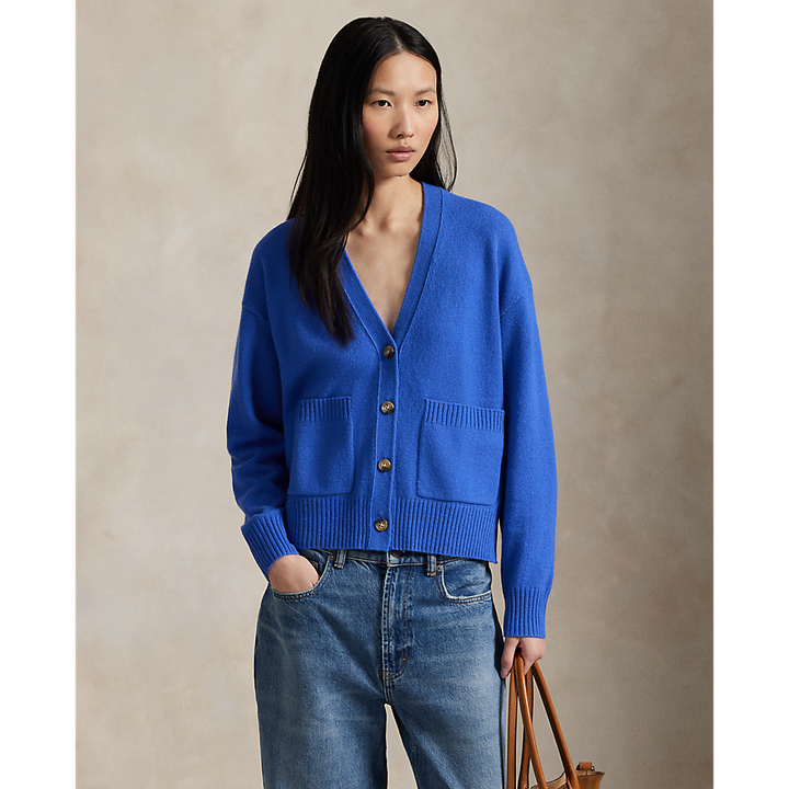 PRL Wool-Blend V-Neck Cardigan/Pulover 211914536012