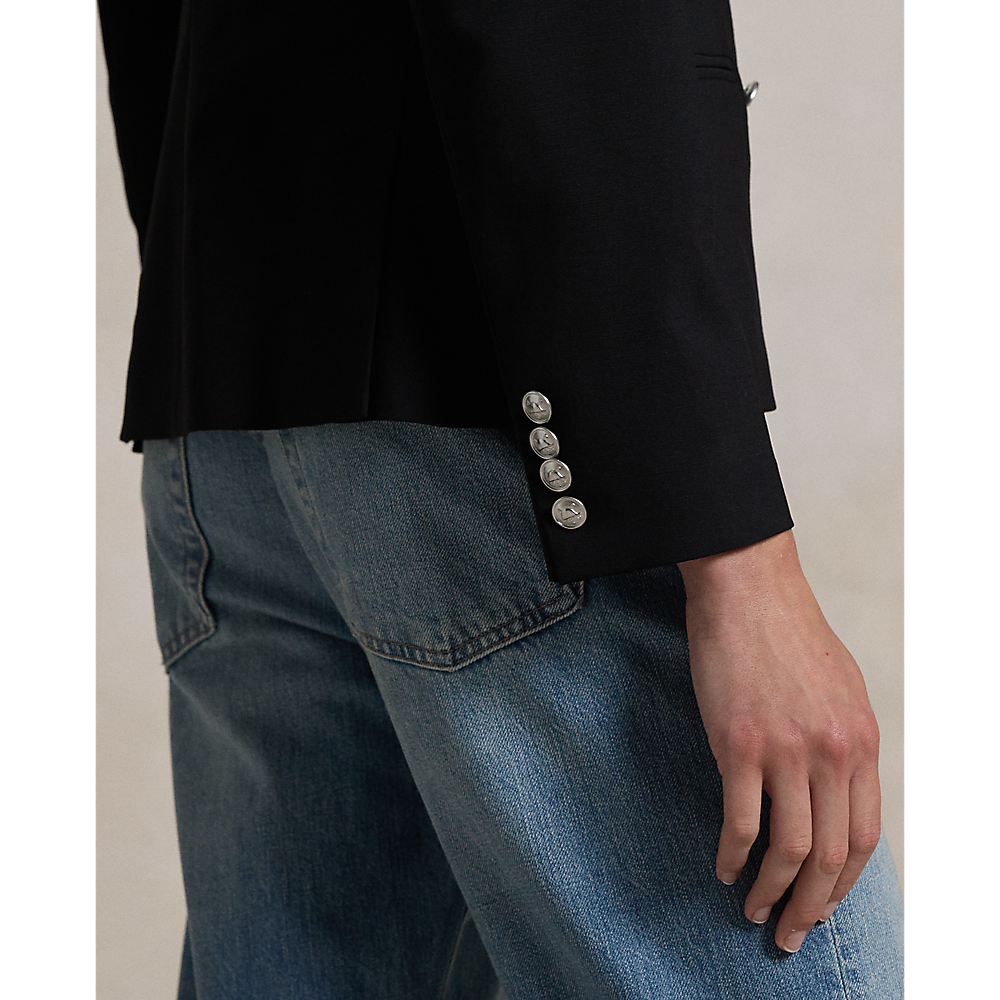 PRL Double-Breasted Stretch-Wool Blazer/Sako 211952571001