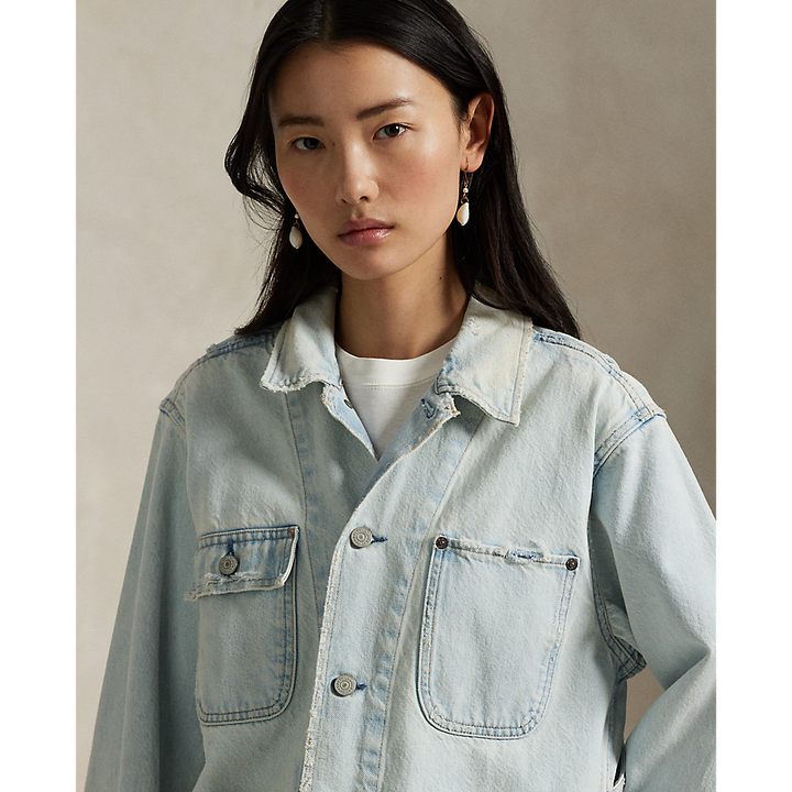 PRL Distressed Denim Utility Jacket/Jakna 211959042001
