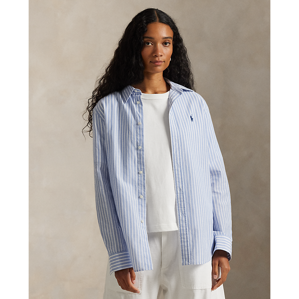 PRL Classic Fit Striped Cotton-Linen Shirt /Košulja 211971514503