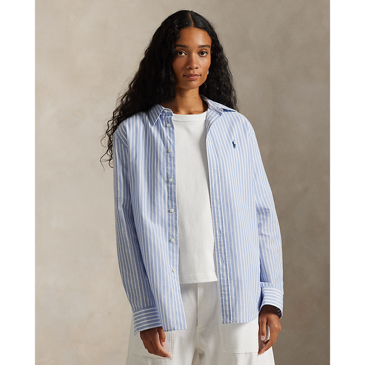 PRL Classic Fit Striped Cotton-Linen Shirt /Košulja 211971514503