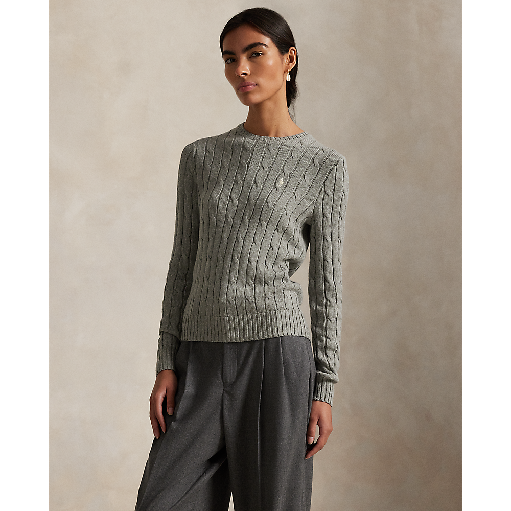 PRL Cable-Knit Cotton Crewneck Sweater/Pulover 211971795001