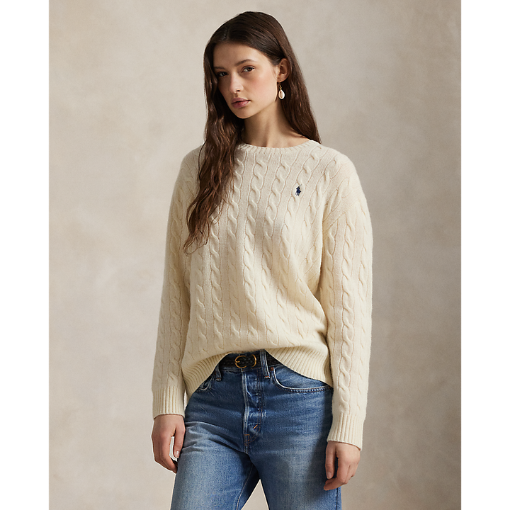 PRL Cable Wool-Cashmere Crewneck Jumper/Pulover 211971865001