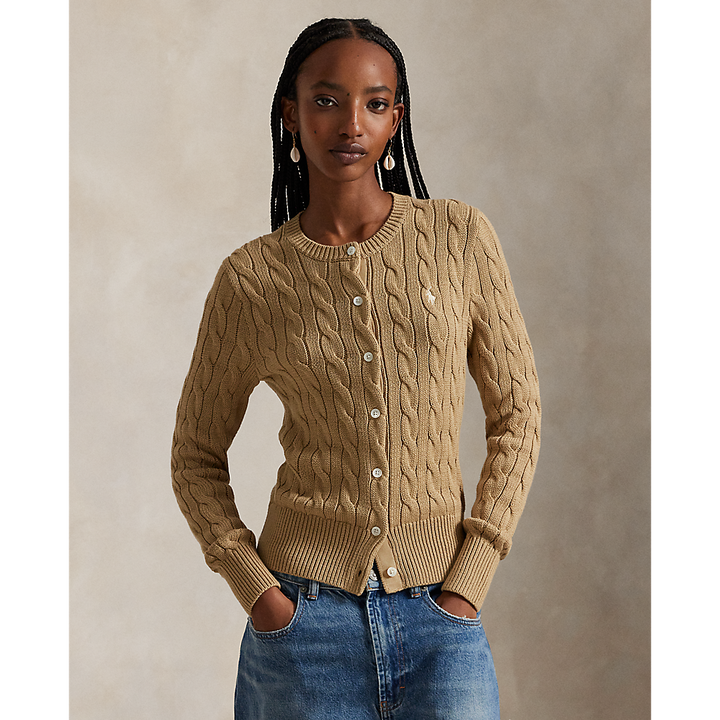 PRL Cable-Knit Cotton Crewneck Cardigan /Pulover 211971868502