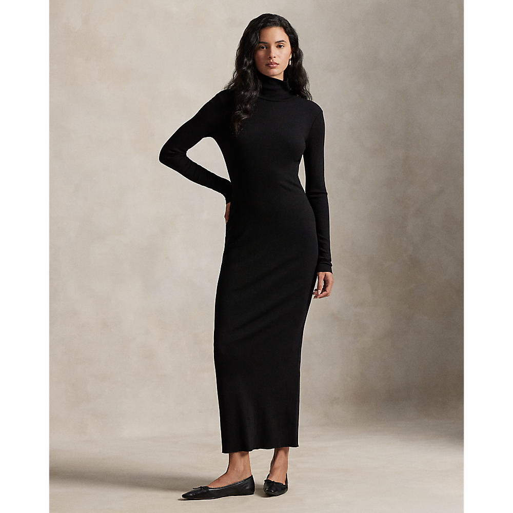 PRL Ribbed Turtleneck Dress/ Haljina 211978153001