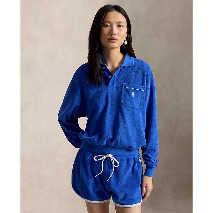 PRL Terry Long-Sleeve Polo Shirt/Polo majica 211A12737001