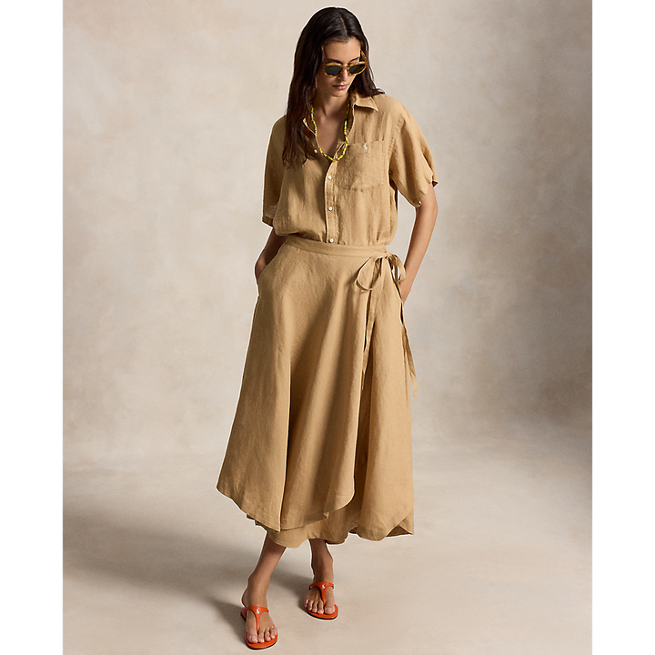 PRL Linen Wrap Skirt/ Suknja 211A12946002