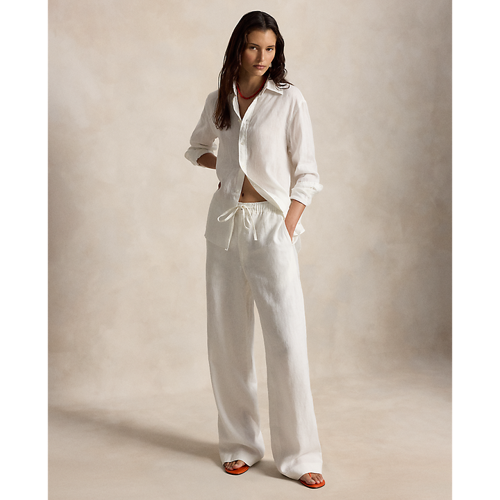 PRL Linen Drawstring Trousers/Hlače 211A12949001