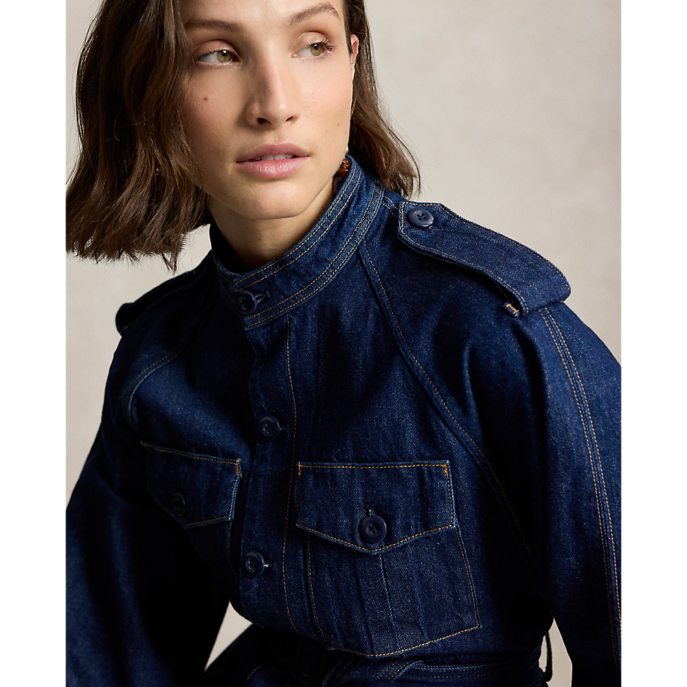 PRL Belted Denim Utility Jacket/Jakna 211A96316001