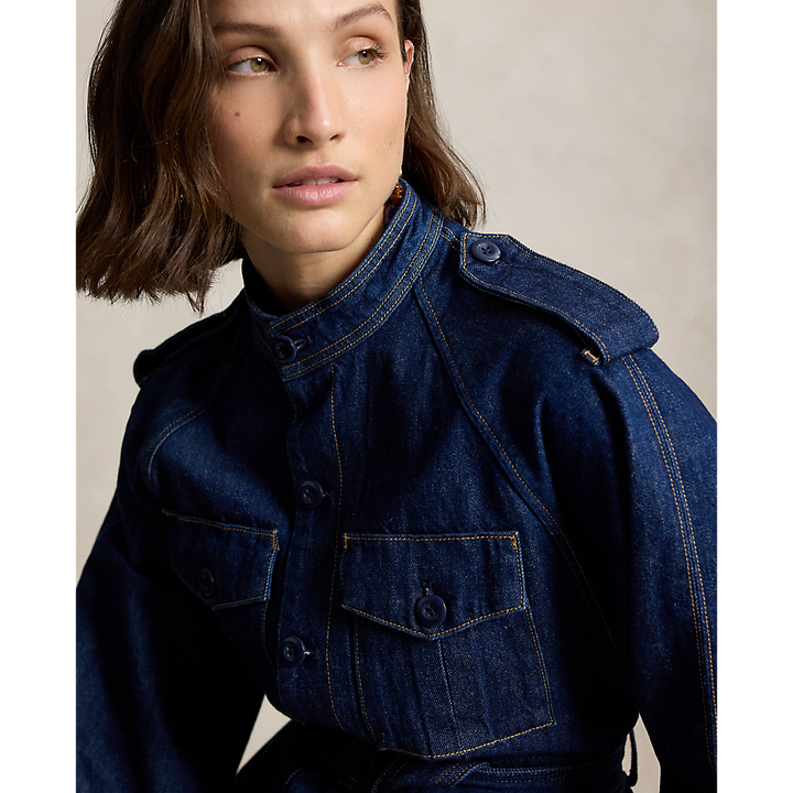 PRL Belted Denim Utility Jacket/Jakna 211A96316001